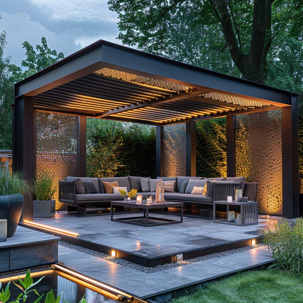 11+ Minimalist Garden Gazebo Ideas for a Clean Look • 333+ Inspiring ...