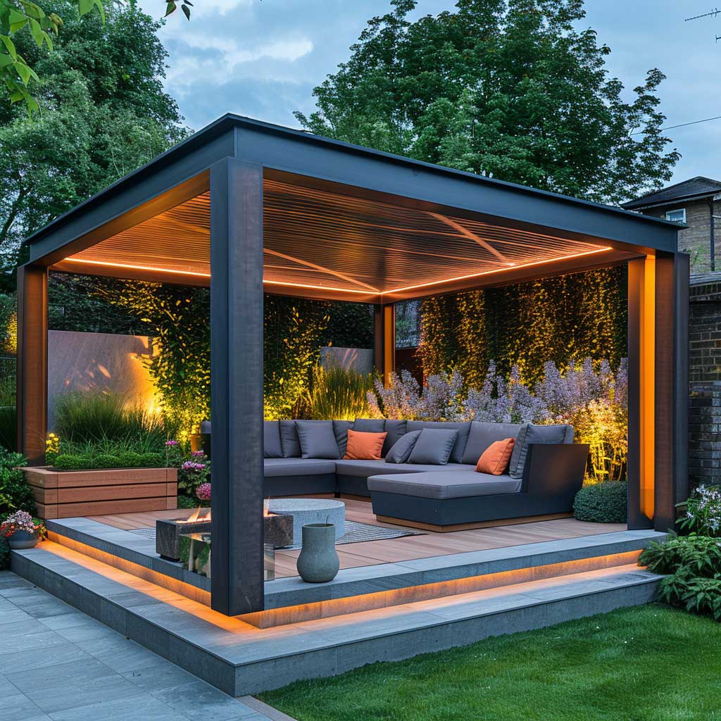 11+ Minimalist Garden Gazebo Ideas for a Clean Look • 333+ Inspiring ...