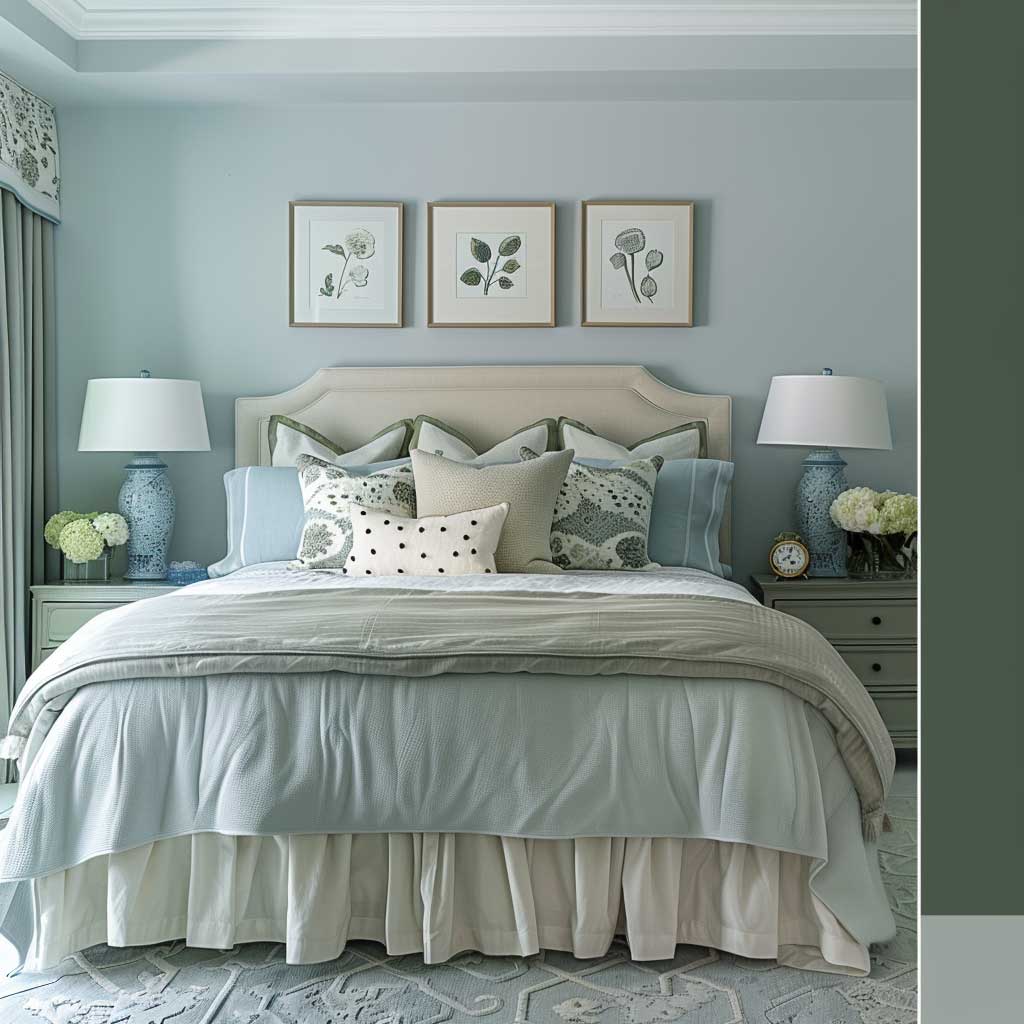 Cool Interior Design Color Palette with Shades of Blue-Green • 333 ...