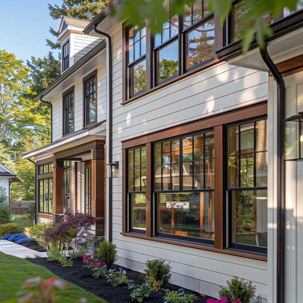 Warm and Inviting Brown Outdoor Window Trim • 333+ Inspiring Lifestyle ...