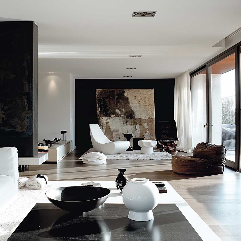 7+ Minimalist Sitting Room Furniture Ideas in Monochrome • ArtFasad