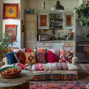 6+ Vibrant Very Small Open Plan Kitchen Living Room Ideas for Eclectic ...