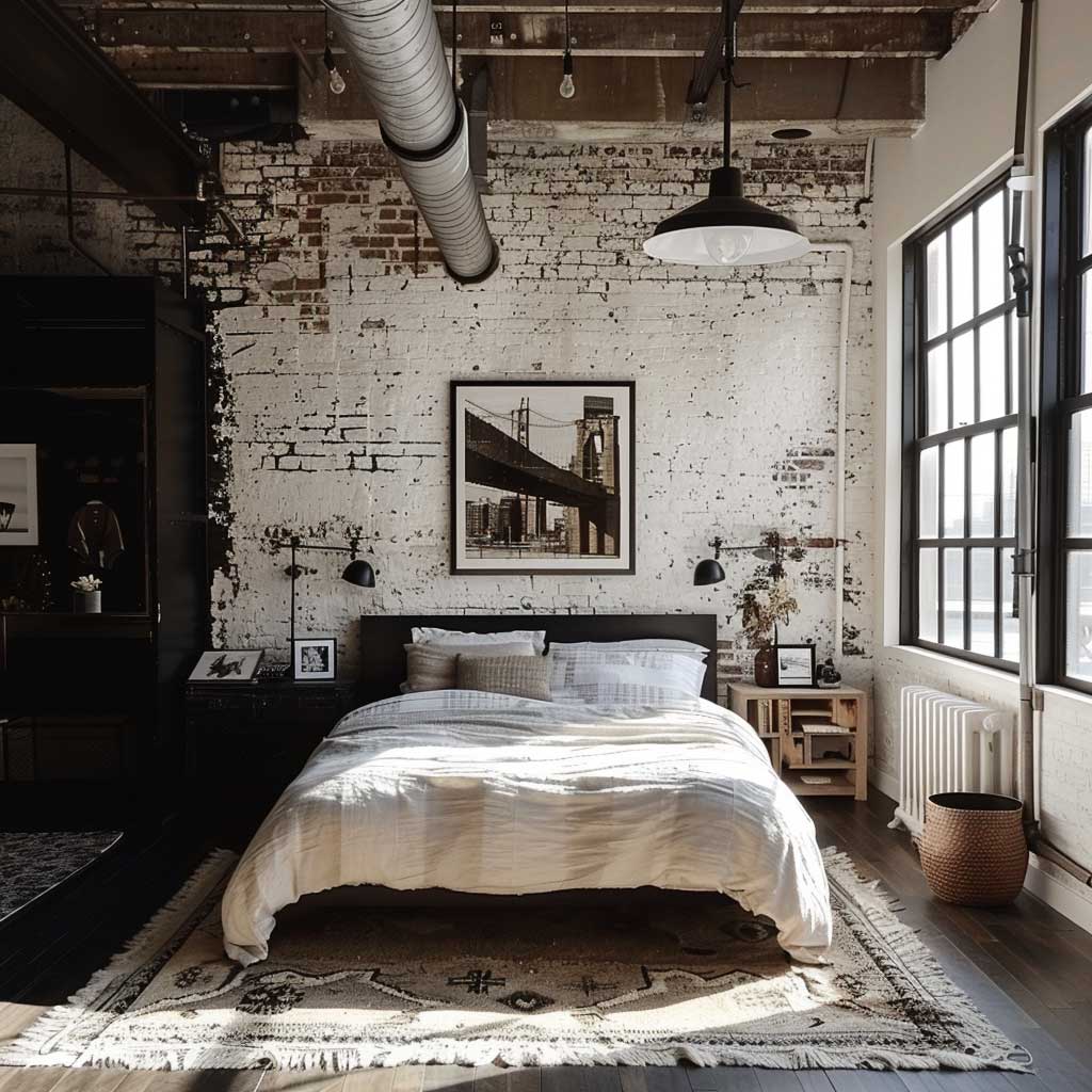 10+ Modern White and Black Bedroom Ideas with Metal • 333+ Inspiring ...