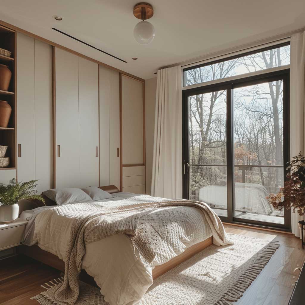 9+ Mid-Century Modern White Bedroom Furniture Ideas for Retro Flair