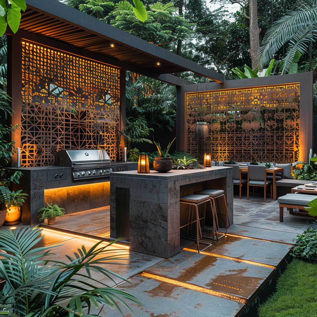 12 Chic Metal BBQ Area Ideas for Modern Outdoor Spaces 333 Inspiring Lifestyle Ideas