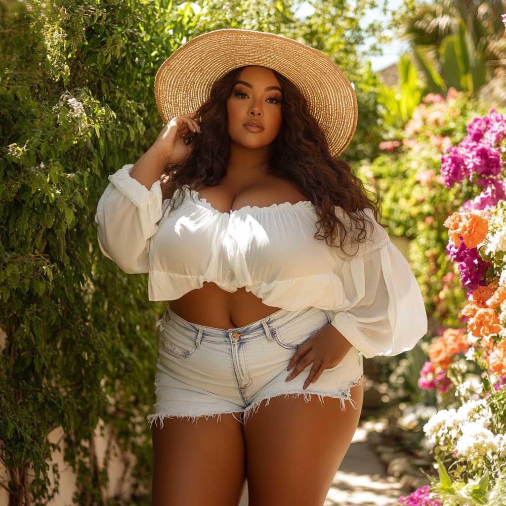 Plus size white shops outfit ideas