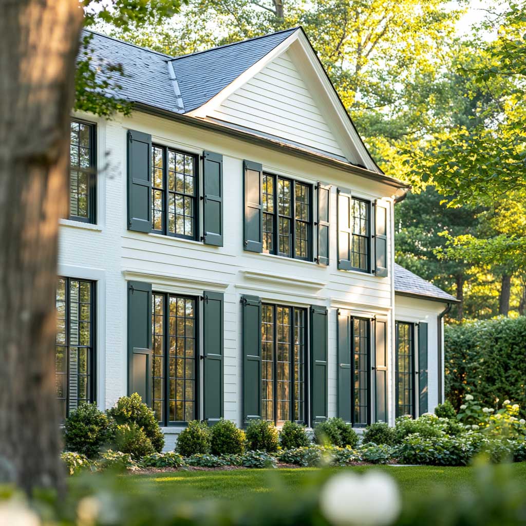 11+ Sophisticated White House Exteriors with Deep Green Accents • 333 ...