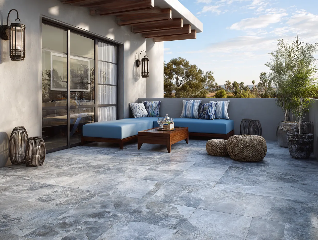 cool gray outdoor tile for patio