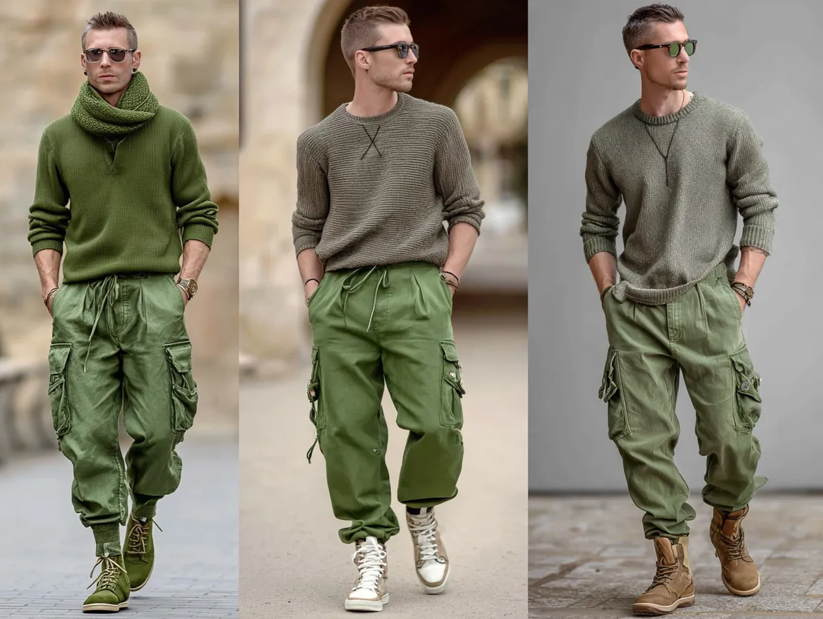 9+ Stylish Mens Clothing Ideas in Olive Green for Casual Vibes