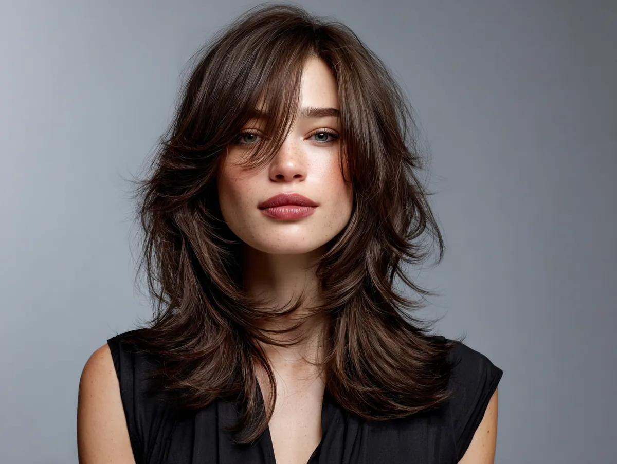 asymmetrical layers round face movement