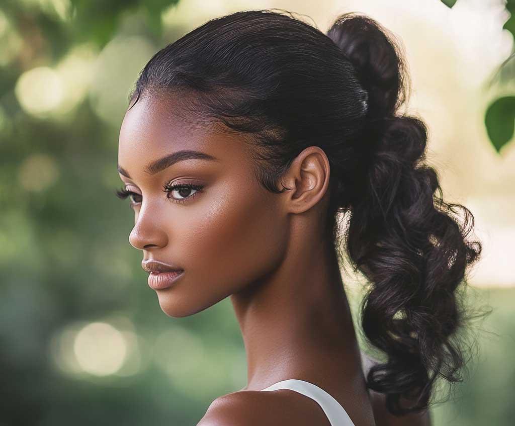 7+ Trendy Hair Style for Ponytail with Curls
