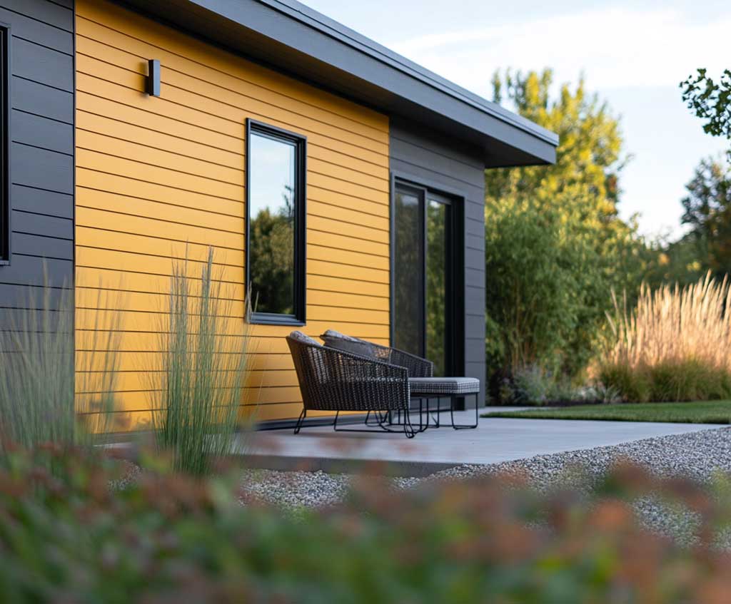 6+ Warm Yellow and Gray House Siding Ideas for a Cheerful Home • 333k ...