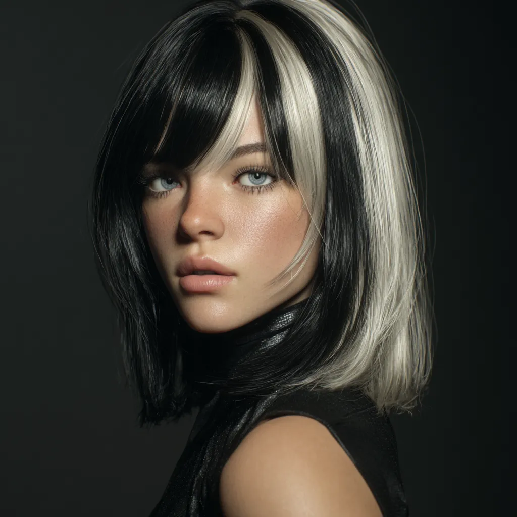 Glossy Layered Shoulder Length Hairstyle