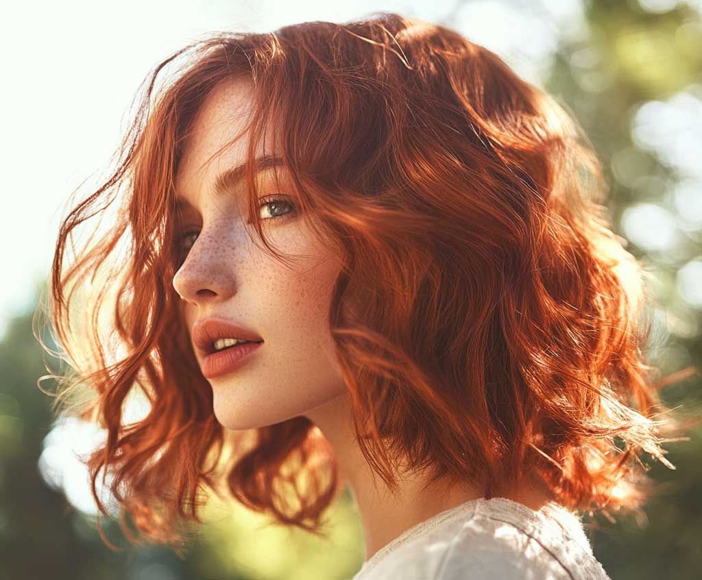 7+ Best Haircuts for Round Faces Featuring Auburn Bob Cuts