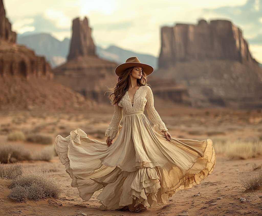 7 Boho Outfit Ideas with Flowy Maxi Dresses and Wide Brim Hats 333 Inspiring Lifestyle Ideas