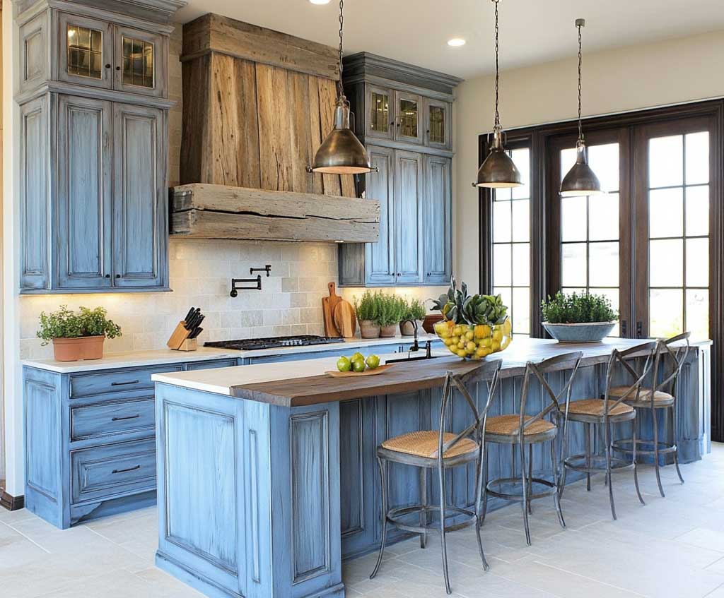 7+ New Kitchen Design Trends Featuring Cool Blue and Green Hues