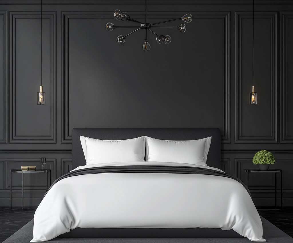 7+ Minimalist Gray Wall Panelling Design for a Calm Bedroom