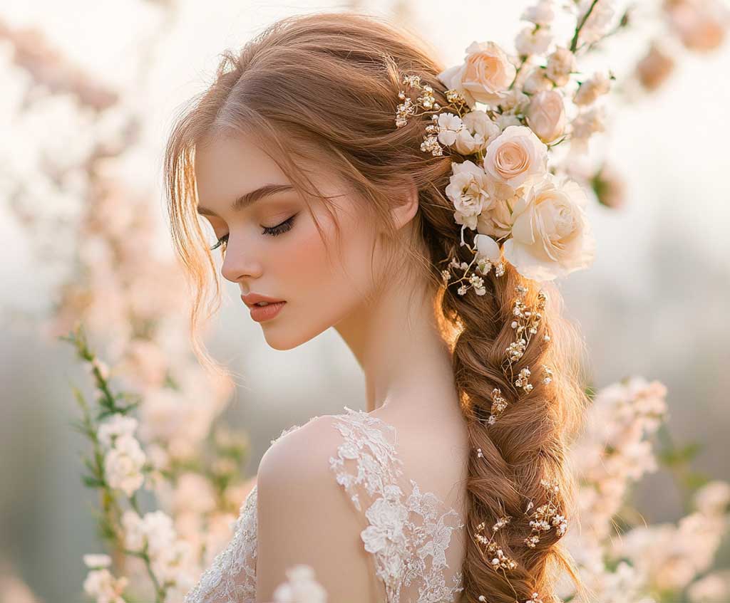 8 Gorgeous Wedding Hairstyles for Long Hair with Gold and Ivory Details 333 Inspiring Lifestyle Ideas