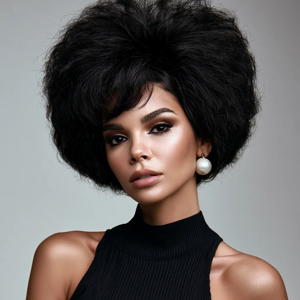 modern bouffant hair