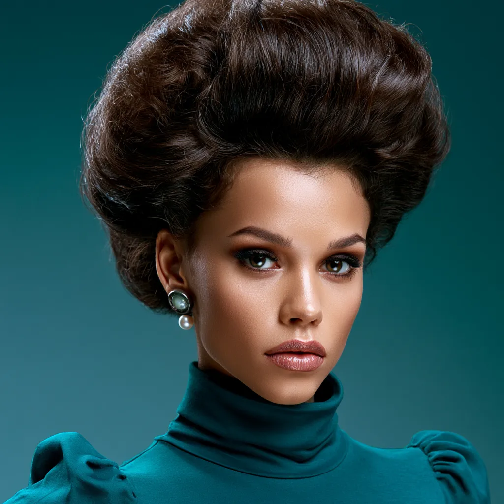style hair to make bouffant crossword clue
