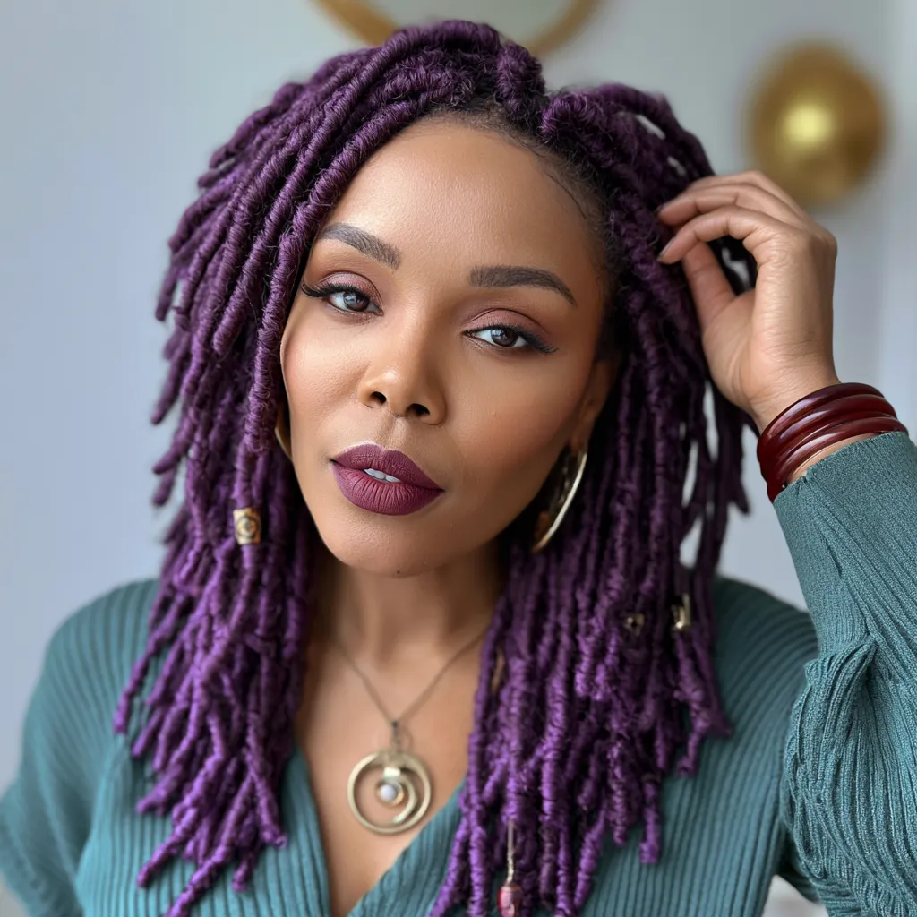 butterfly locs hair color