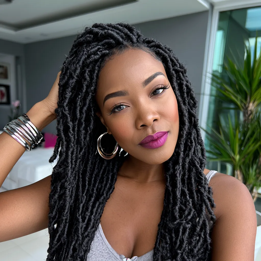 butterfly locs different colors
