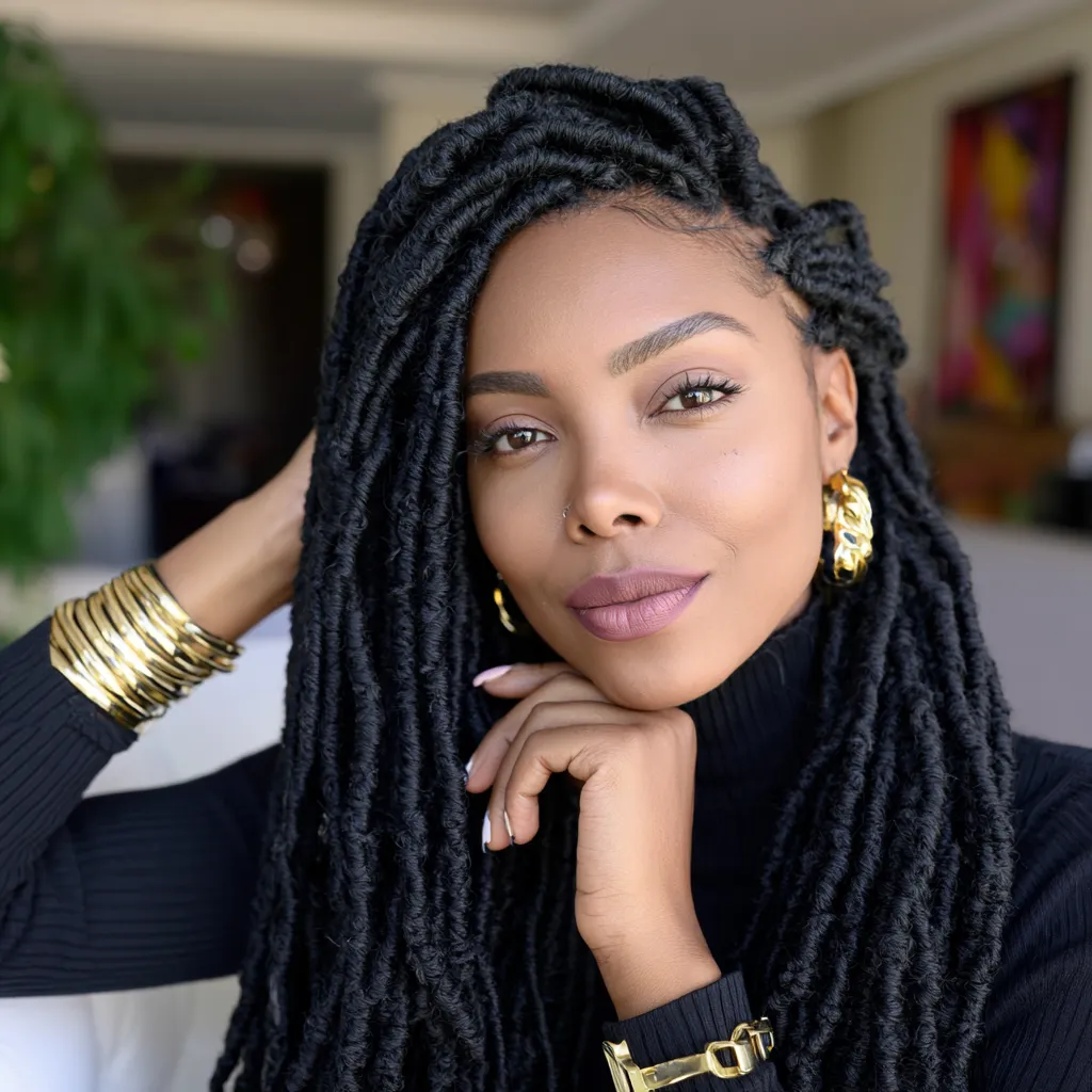 colored butterfly locs