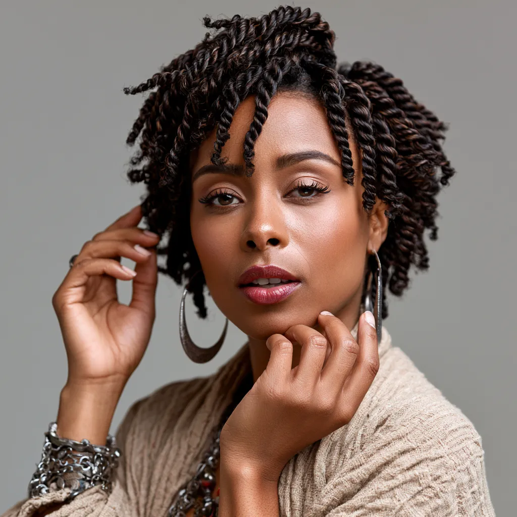 2 strand twist short hair