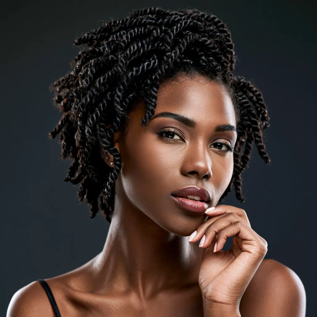 2 strand twist styles female short hair