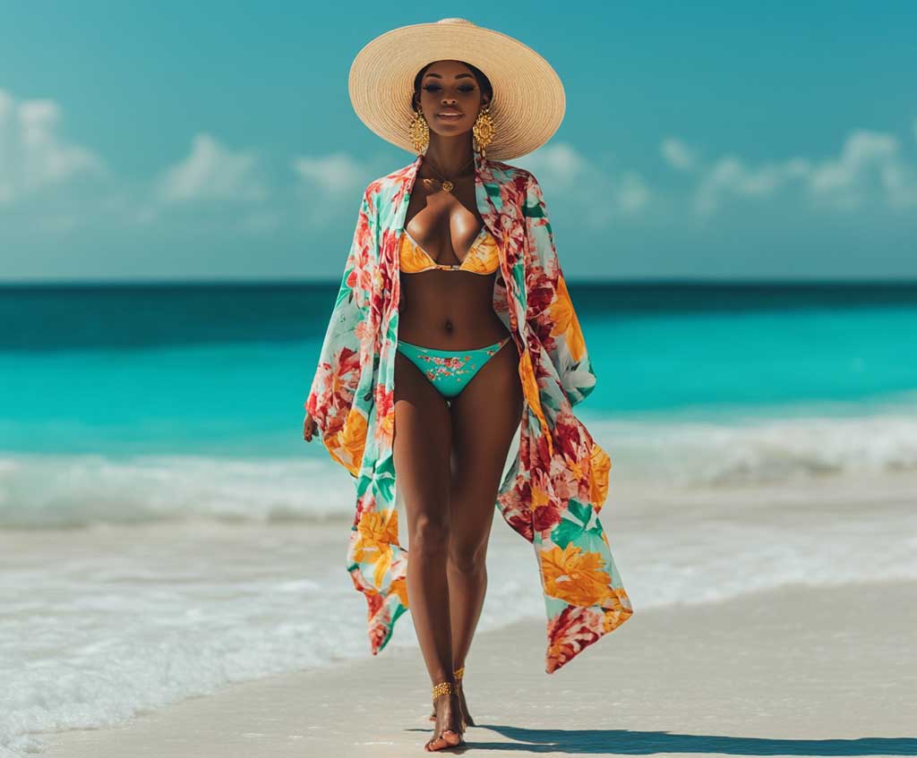 11 Summer Beach Outfit Ideas Combining Flowy Kimonos and Swimsuits 333 Inspiring Lifestyle Ideas