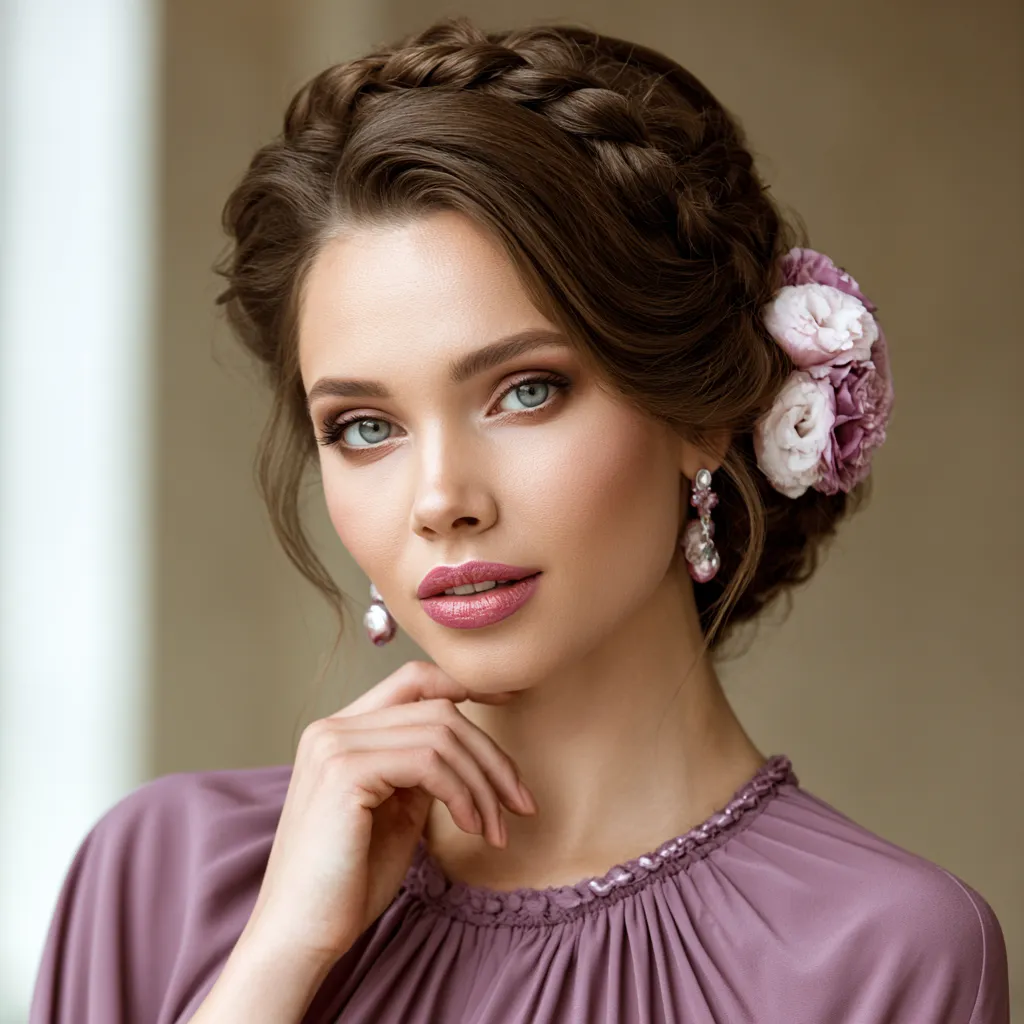 bridesmaid braided hairstyles