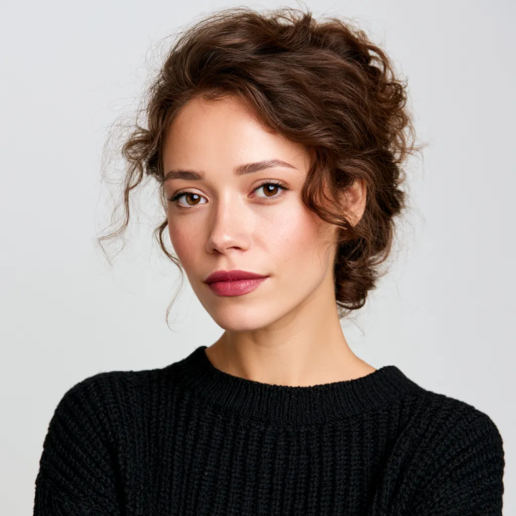 easy hairstyle for frizzy hair