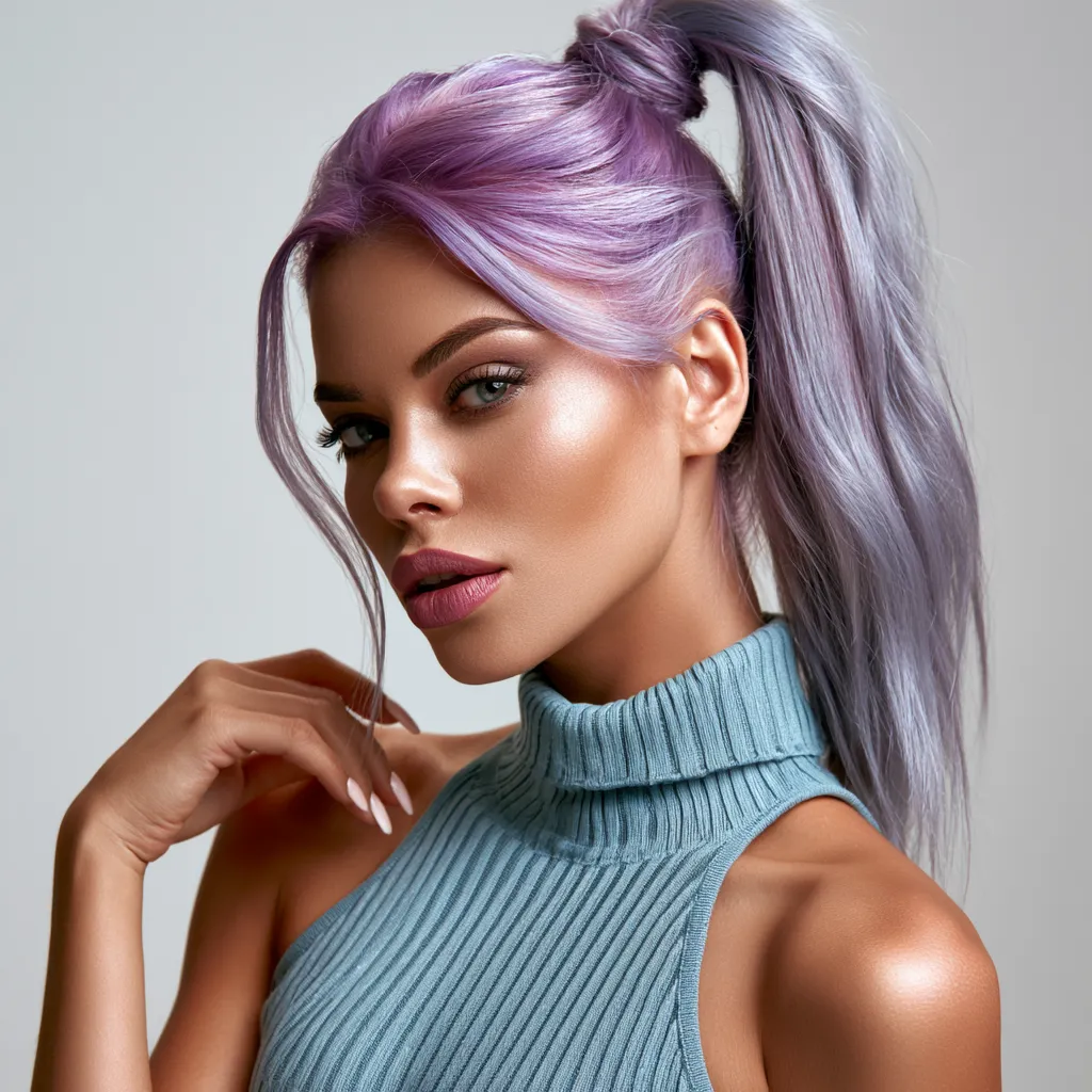formal high ponytail hairstyles