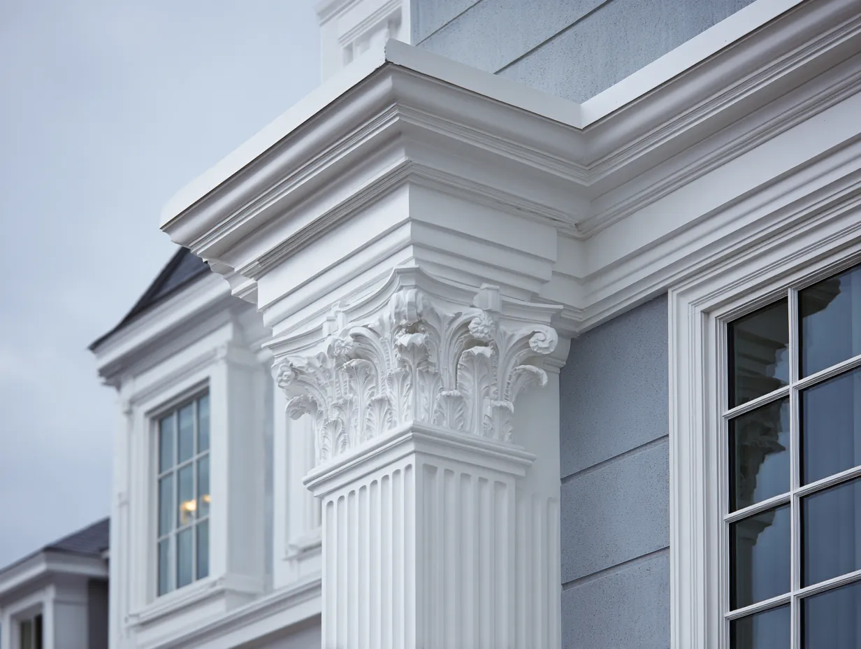 exterior corner trim ideas with corner pilasters