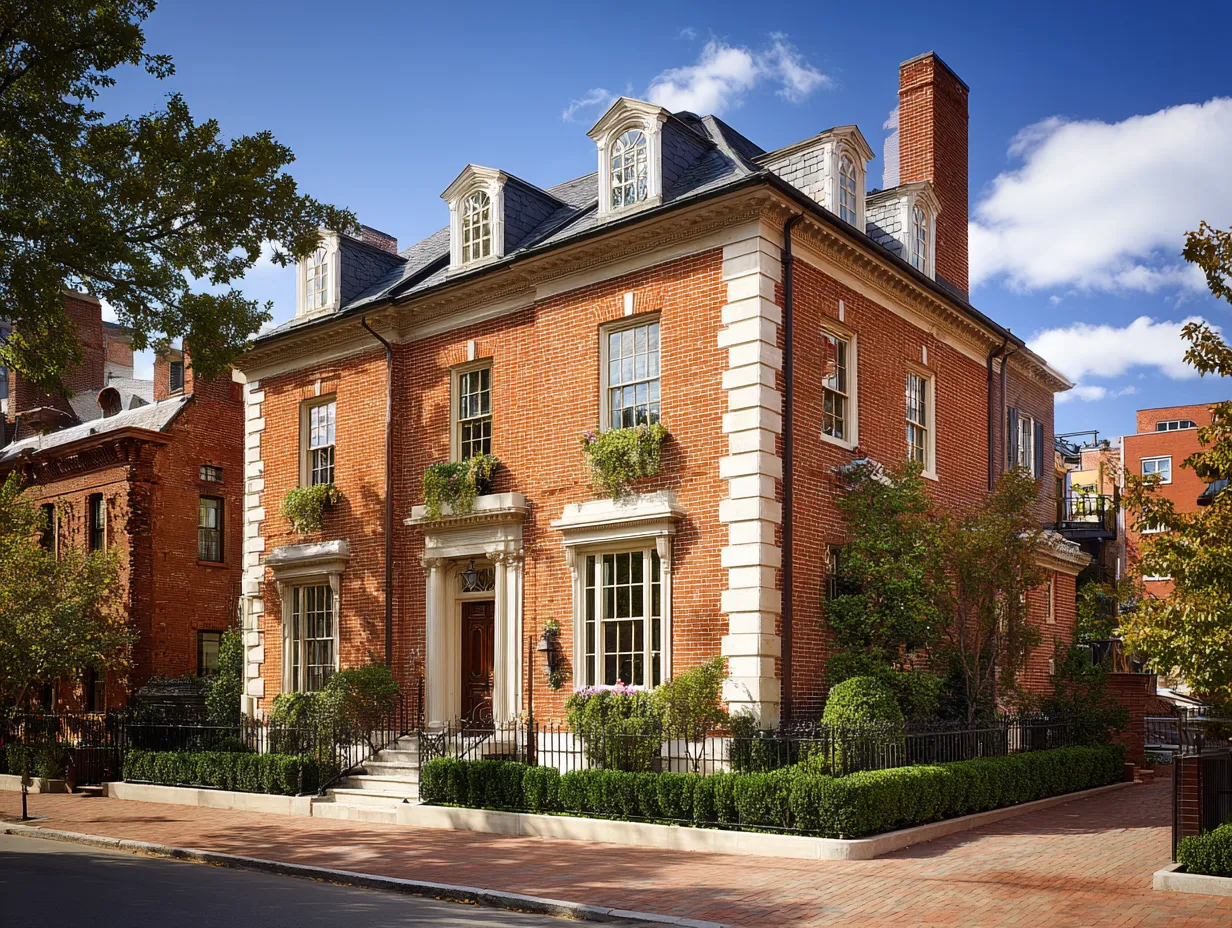 outside house corner design with rusticated quoins
