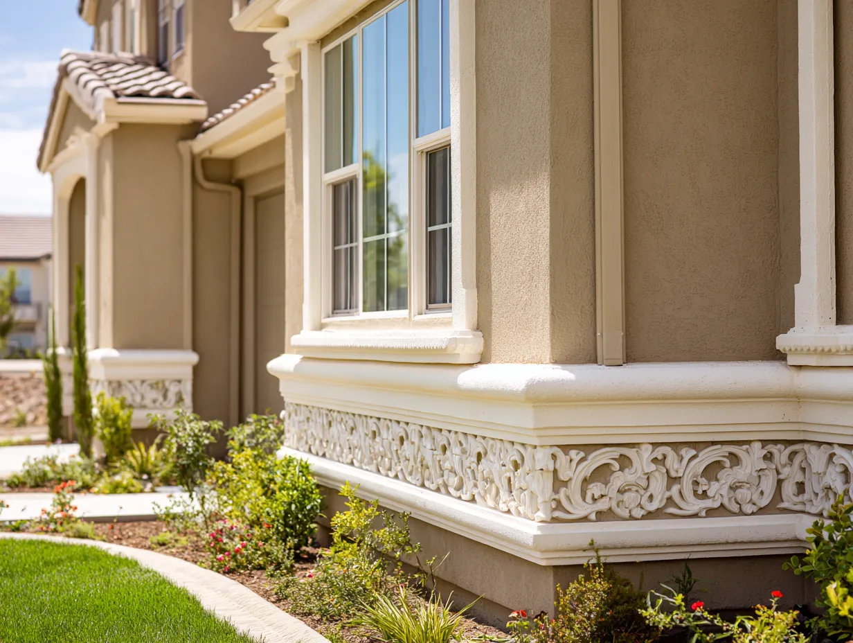 outside corner moulding ideas for home facade