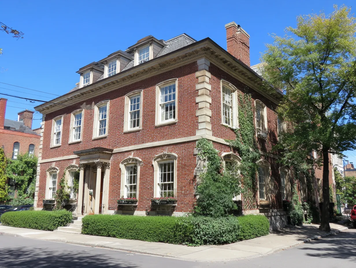 house corner design outside with stone quoin blocks