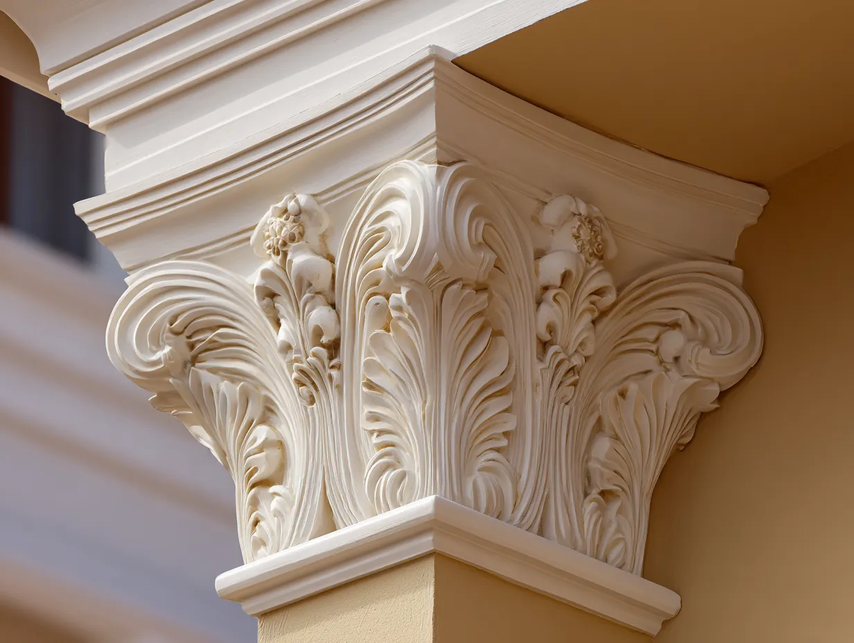 outside corner moulding ideas with elegant pilasters