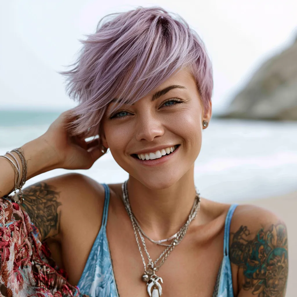 bright haircut