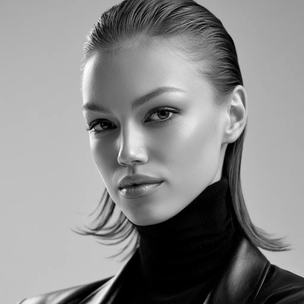 brushed back hairstyles