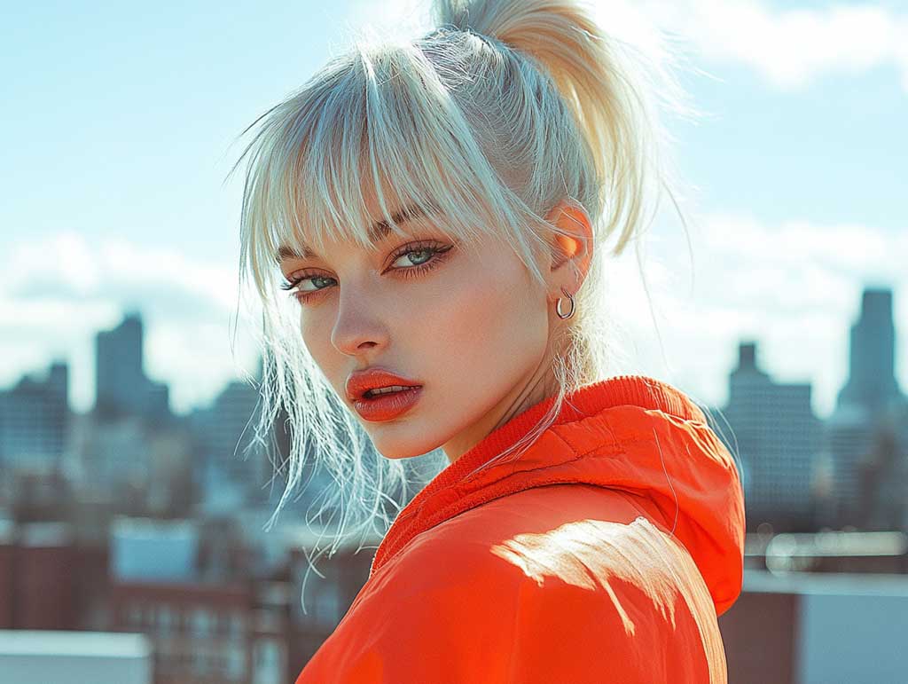 6+ Casual Ponytail with Bangs Styles for Busy Days
