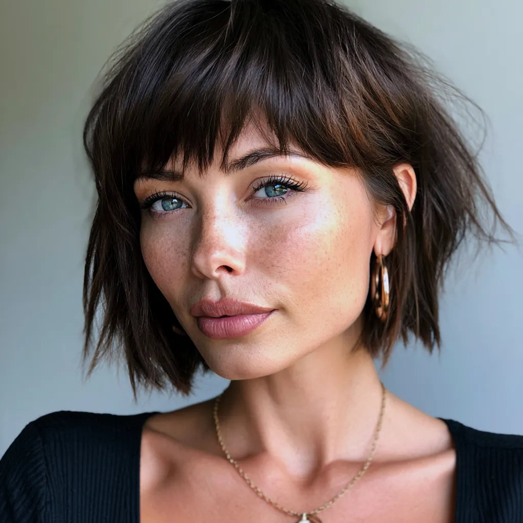 how to cut bangs side swept