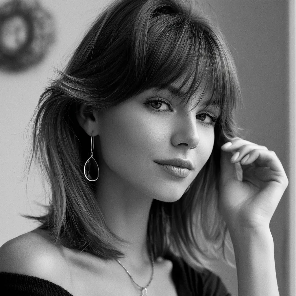 how to cut side swept bangs at home