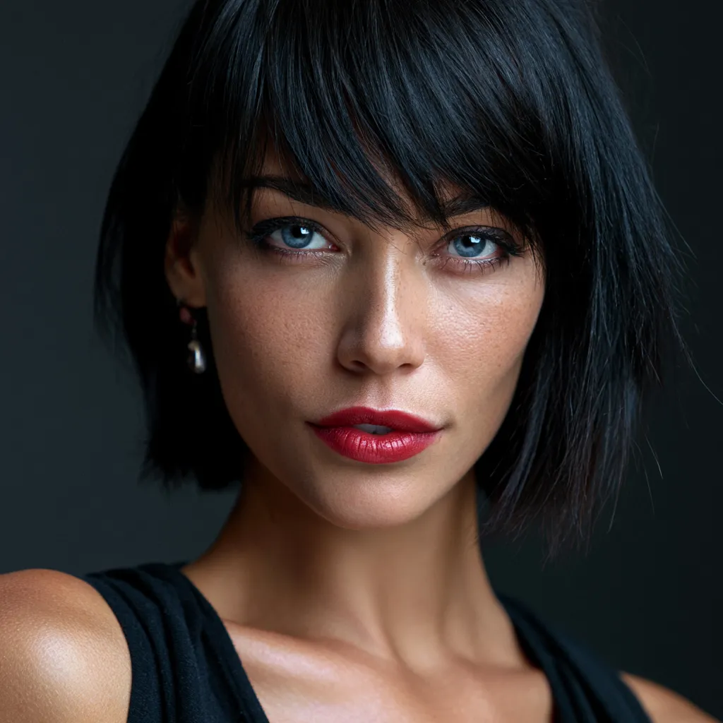 how to cut sweeping side bangs
