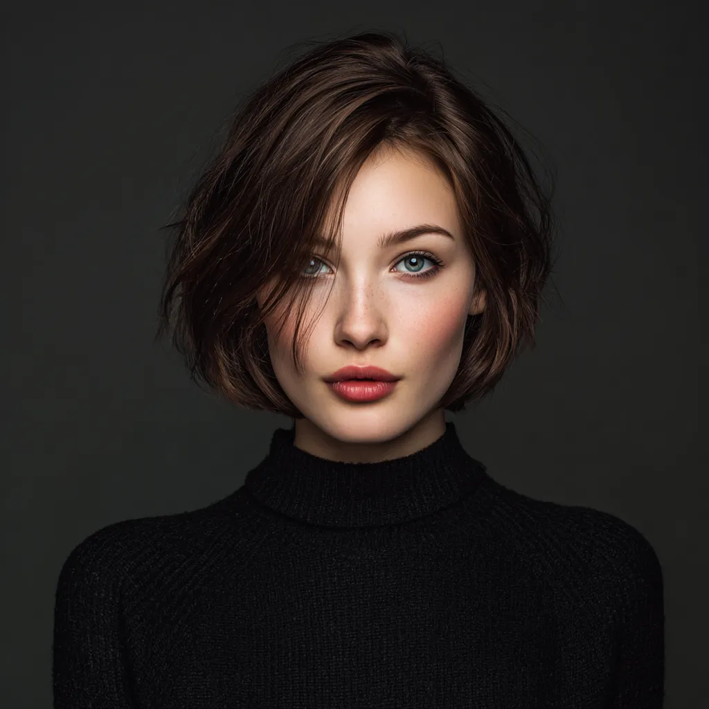 Haircuts for fine hair and round face