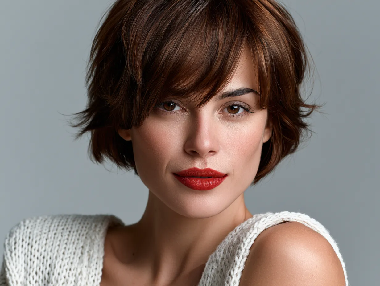 layer cut for round face