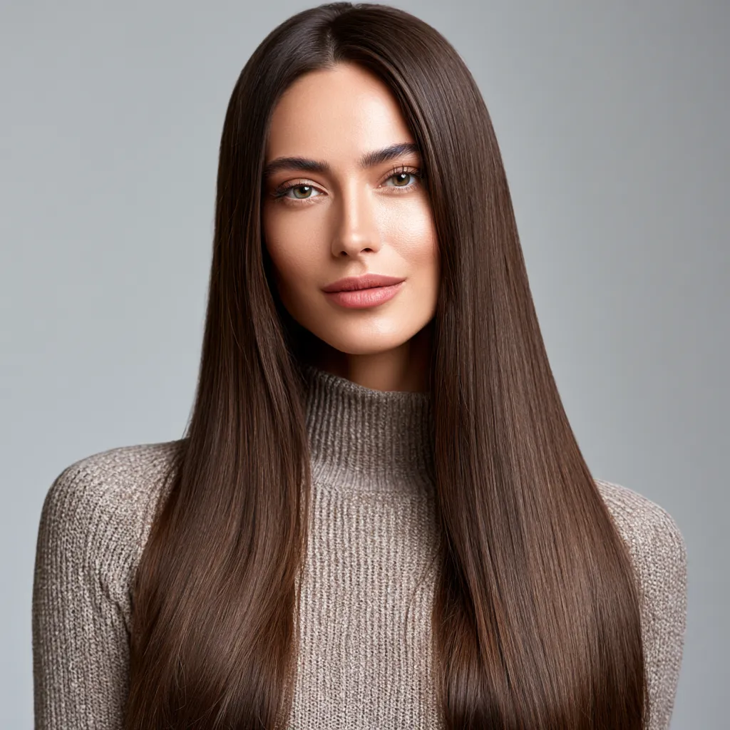 beautiful straight hair