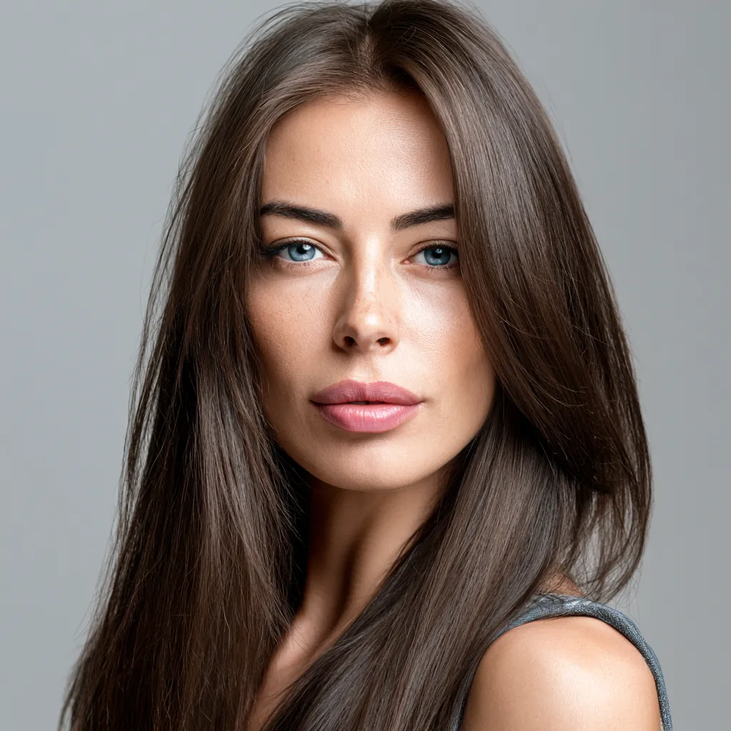flowy straight hair