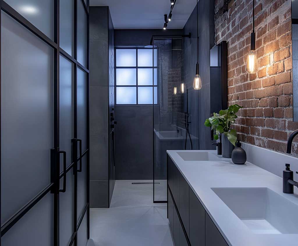 7+ Master Bathroom Decor Ideas Featuring Industrial Elements • 333k