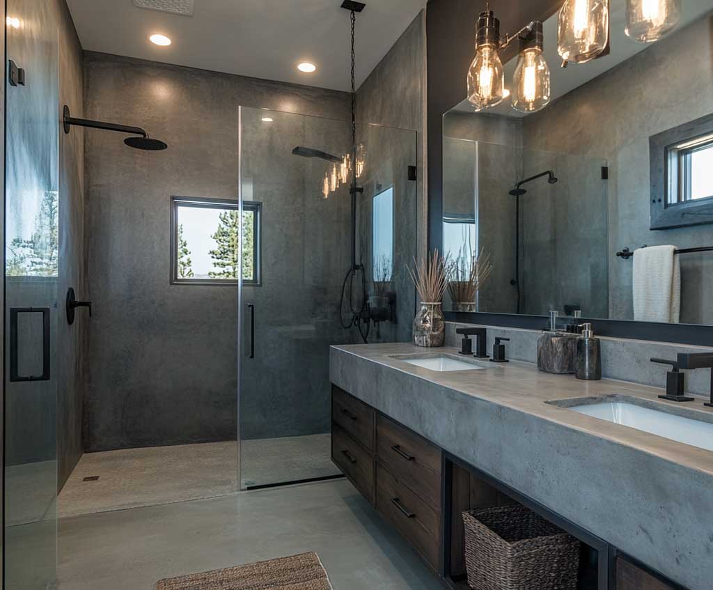 7+ Master Bathroom Decor Ideas Featuring Industrial Elements • 333k